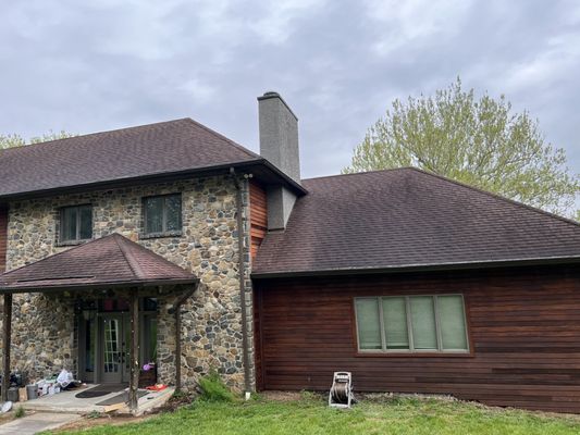 Painted both of our chimneys as well as the interior of our house.