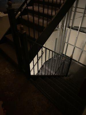 Supreme stairwell lighting provided for the penthouse residents and anyone looking to use the rooftop deck.