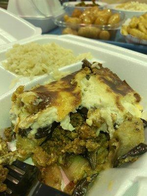 Moussaka was delicious