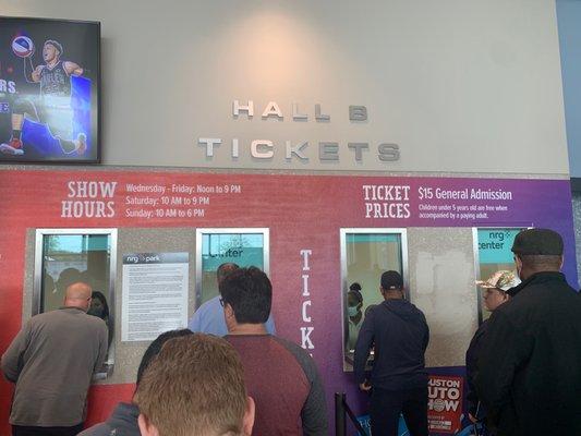 Not enough ticket Windows