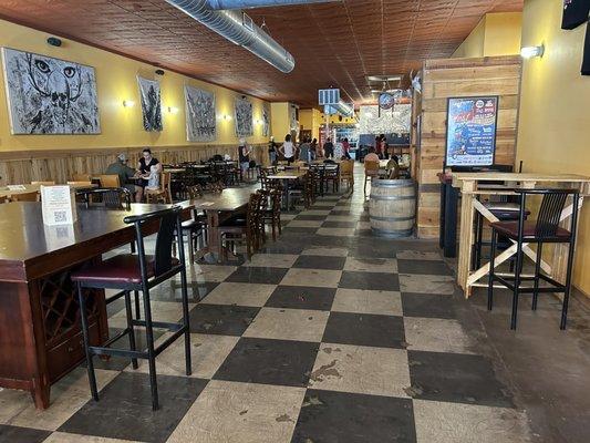 Main seating area in the bar.