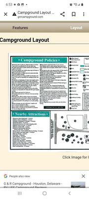 Campground rules. 9th bulletin shows the visitor rules