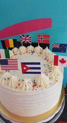 International Day Cake.