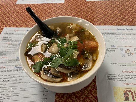 Tom Yum soup with chicken