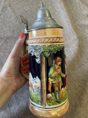 Beer stein I've been wanting to purchase for a while. Usually sells at the Christkindl market for $150+. Got this one for $1.00!