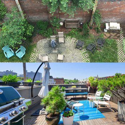 Garden & Rooftop Cabana in Carroll Gardens