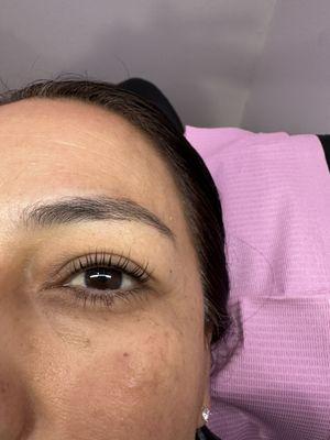 Lash lift and tint