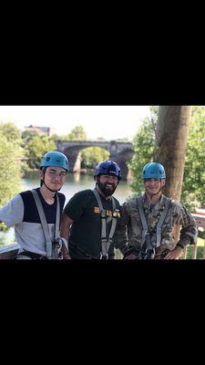 Blue Heron zip line, final line across river