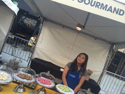 le Gourmand Tasting booth.