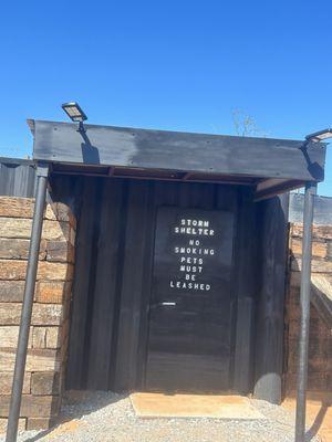 Storm shelter at the RV Park