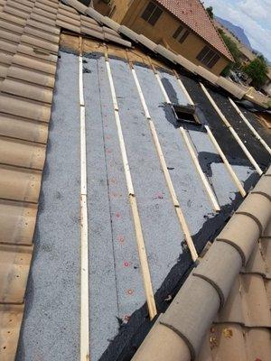 Here's the Second Picture of the same roof; worked at by our Castile Roofing crew in Tempe.