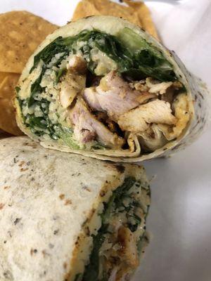 Grilled Chicken Ceasar Wrap!!