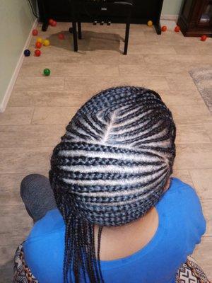 Little Girl Cornrow Natural Stlyes