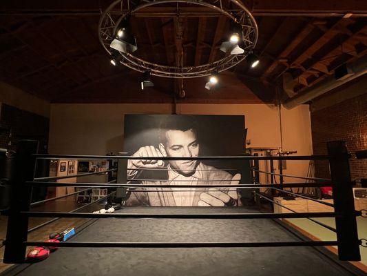 Boxing ring at All City Boxing Club