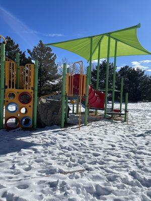 Slide and other fun stuff for kiddos to play on.