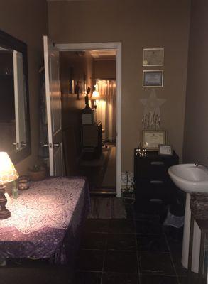 Entrance to Megan Martis Massage inside Salon Envi.