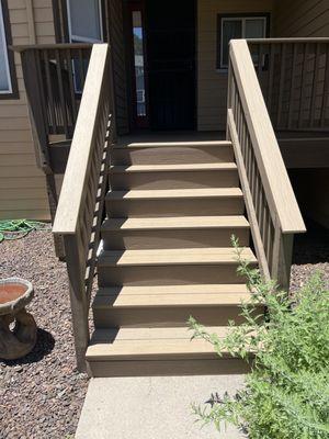 New decking and staircase