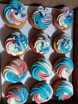 4th of July cupcakes