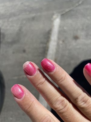 This is 3 days later after gel manicure