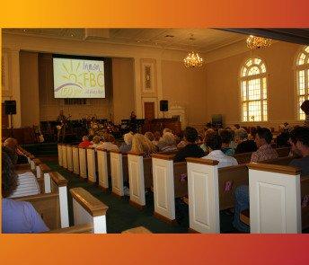 Inside of the Sanctuary during Worship.