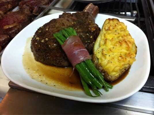 22 oz Cowboy Ribeye w/ Twice Baked Potato