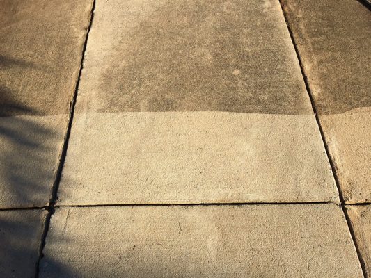 Concrete Driveway Before and After