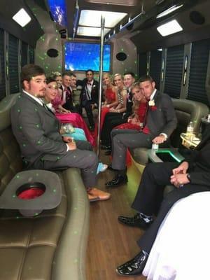 Prom 2016 in a 30 passenger party bus!