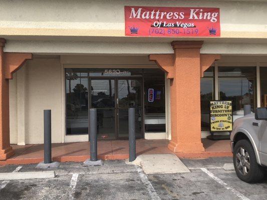 Mattress King of Las Vegas located between Jones and Decatur, our new bigger better location to serve you better