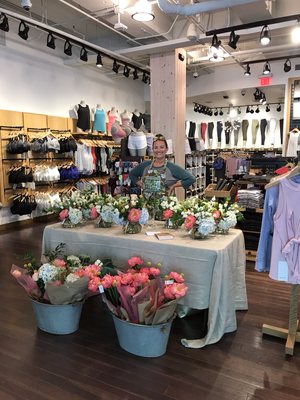 Mother's Day Flower pop-up shop at Lululemon Birkdale Village! So fun and we sold out! Can't wait for the next event there!