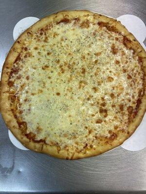 Classic hand tossed cheese pizza