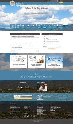 A dynamic and user-friendly website with robust tools for the City of Santa Fe: http://www.santafenm.gov/