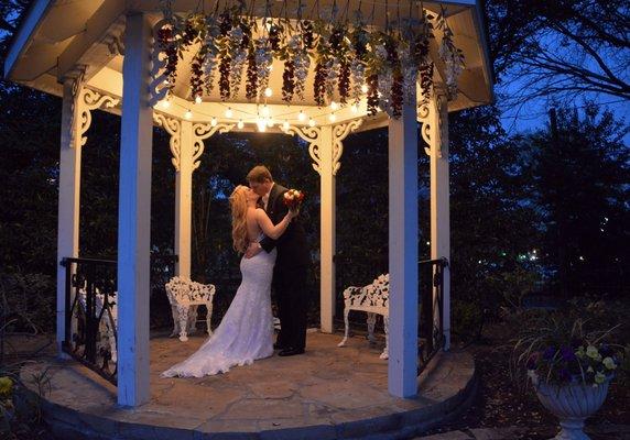 The Faith Vicknair Wedding in the Heard-Craig Center for the Arts Gazebo in the Garden. McKinney, TX