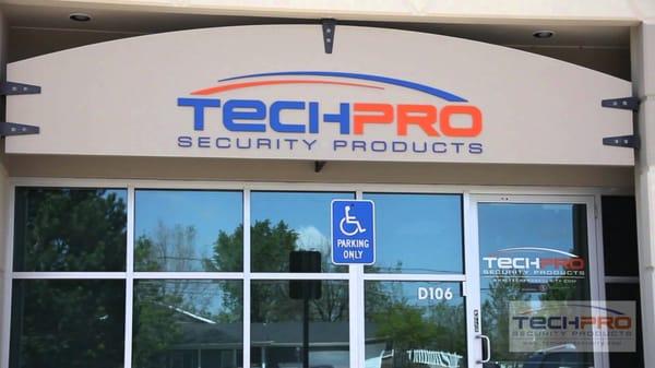 The front of our Colorado Techpro Security Products Location. Feel free to stop in at any time and discuss products you may be interested in