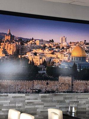 Picture of Jerusalem on wall-owner is from Israel