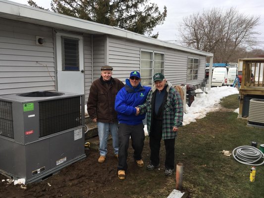 The Comfort Now By Bob McAllister Team installed a free Heating system for a Korean War Veteran in need!