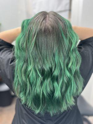 Emerald hair!