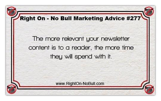 Right On - No Bull Marketing