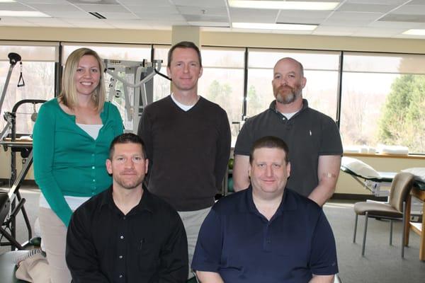 Physical Therapists Marie, Keith, Reed, Eric and Rob