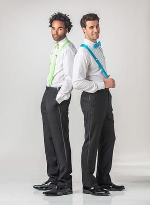 We carry a full line of suspenders for your special occasion.