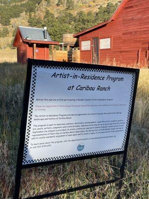 Plaque explaining artist program here!