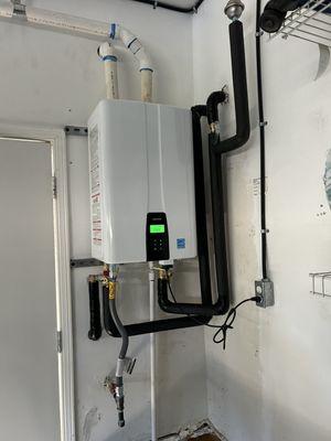 Tankless water heater.