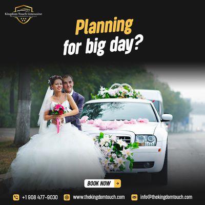 Planning for your big day? Hire a wedding limousine today!
 BOOK NOW: +1 908 477-9030