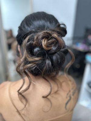 Bridal updo