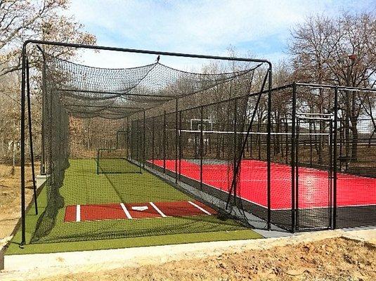 Custom Baseball, Softball, and Golf Cages for Residences