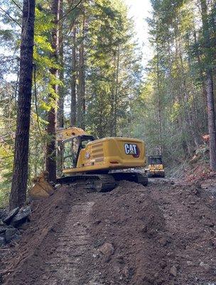 Road improvements in the Mill Creek Area outside of Healdsburg, CA.