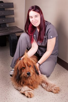 Veterinary assistant extraordinaire Jen