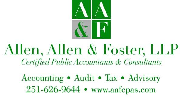 Best CPA's on the Eastern Shore - Call us 251-626-9644 or visit us on the web at www.aafcpas.com