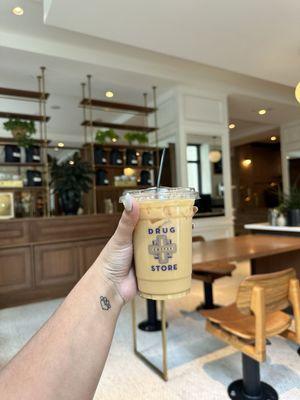 Iced oat milk vanilla Latte