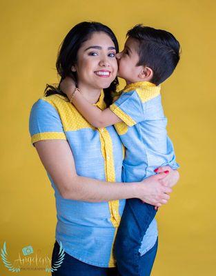 Mother and son Portrait.