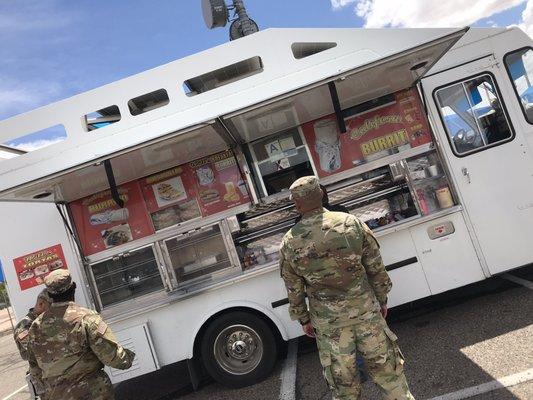 The white truck aka taco truck